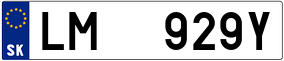 Trailer License Plate